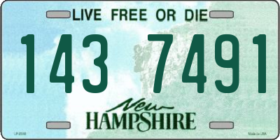 NH license plate 1437491