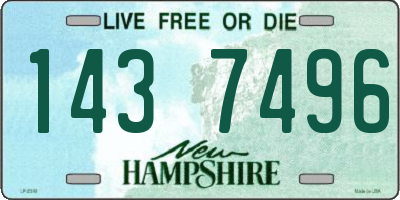 NH license plate 1437496