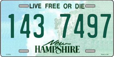 NH license plate 1437497