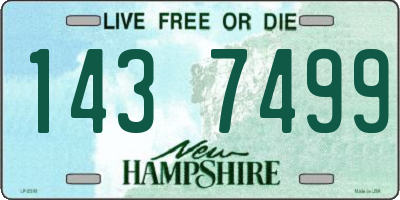 NH license plate 1437499