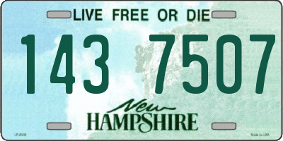 NH license plate 1437507
