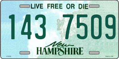 NH license plate 1437509