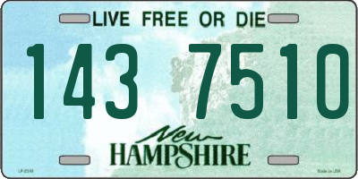 NH license plate 1437510
