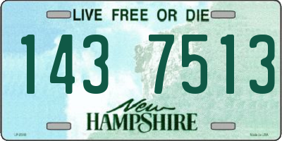 NH license plate 1437513