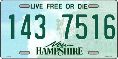 NH license plate 1437516