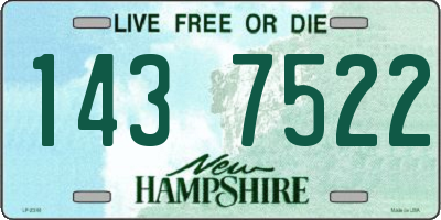 NH license plate 1437522