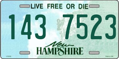 NH license plate 1437523