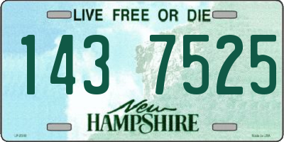 NH license plate 1437525