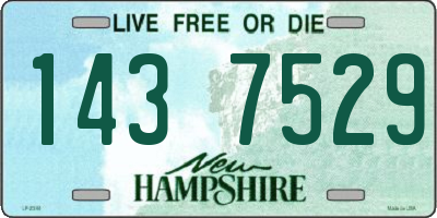 NH license plate 1437529