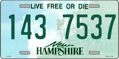 NH license plate 1437537