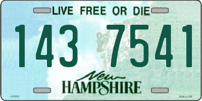 NH license plate 1437541