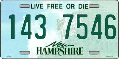 NH license plate 1437546