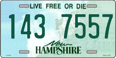NH license plate 1437557