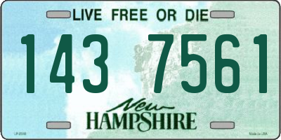 NH license plate 1437561