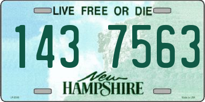 NH license plate 1437563