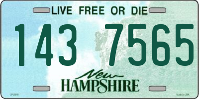 NH license plate 1437565