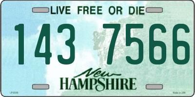 NH license plate 1437566