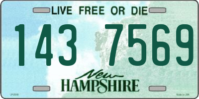 NH license plate 1437569