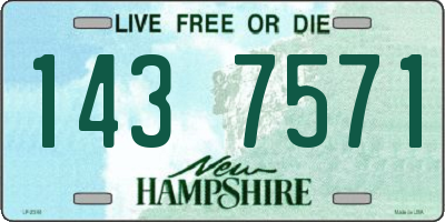 NH license plate 1437571