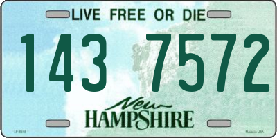 NH license plate 1437572