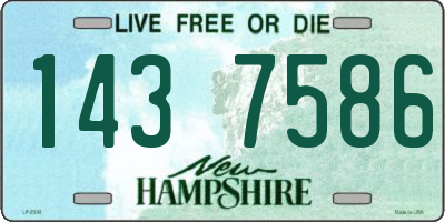NH license plate 1437586