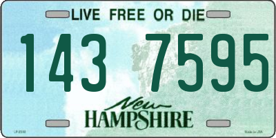 NH license plate 1437595