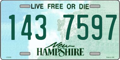 NH license plate 1437597
