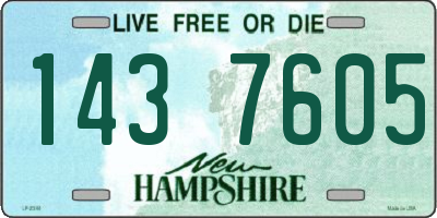 NH license plate 1437605