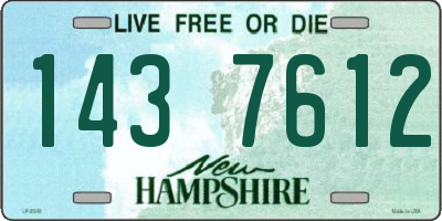 NH license plate 1437612