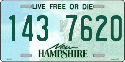 NH license plate 1437620