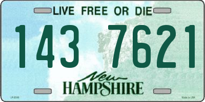 NH license plate 1437621