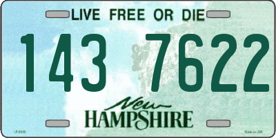 NH license plate 1437622