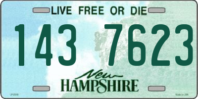 NH license plate 1437623