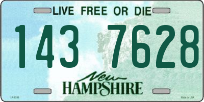 NH license plate 1437628