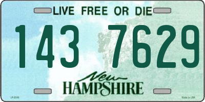 NH license plate 1437629