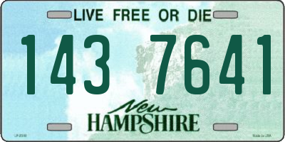 NH license plate 1437641