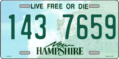 NH license plate 1437659