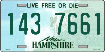 NH license plate 1437661