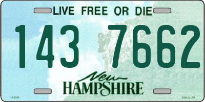 NH license plate 1437662