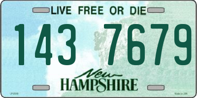 NH license plate 1437679