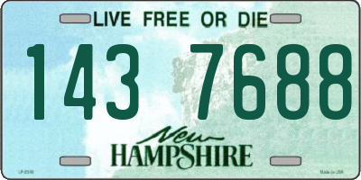 NH license plate 1437688