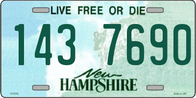 NH license plate 1437690