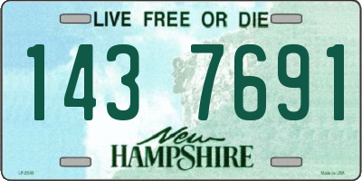 NH license plate 1437691