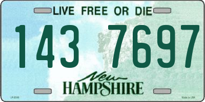NH license plate 1437697