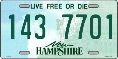 NH license plate 1437701