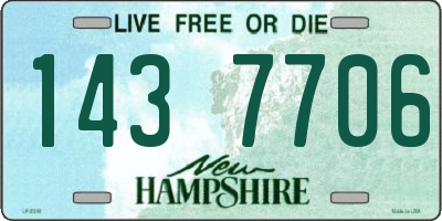 NH license plate 1437706