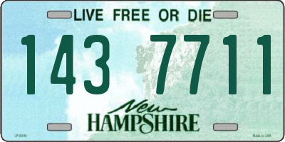 NH license plate 1437711