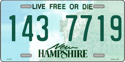 NH license plate 1437719