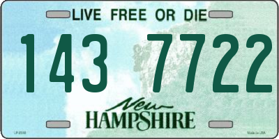 NH license plate 1437722