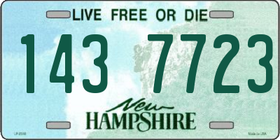 NH license plate 1437723
